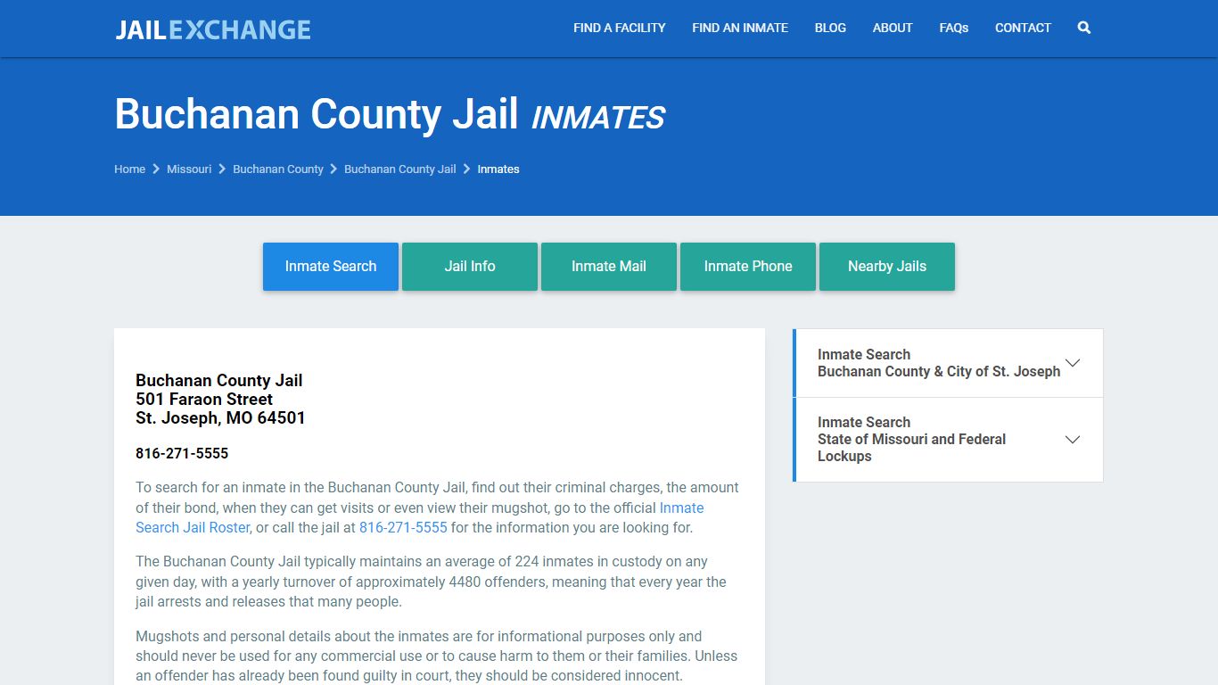 Buchanan County Inmate Search | Arrests & Mugshots | MO - JAIL EXCHANGE